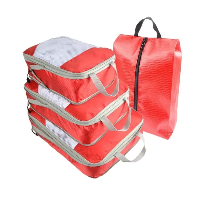 Cubes d'emballage de Compression de voyage, organisateur de bagages Portable, sacs de rangement pour