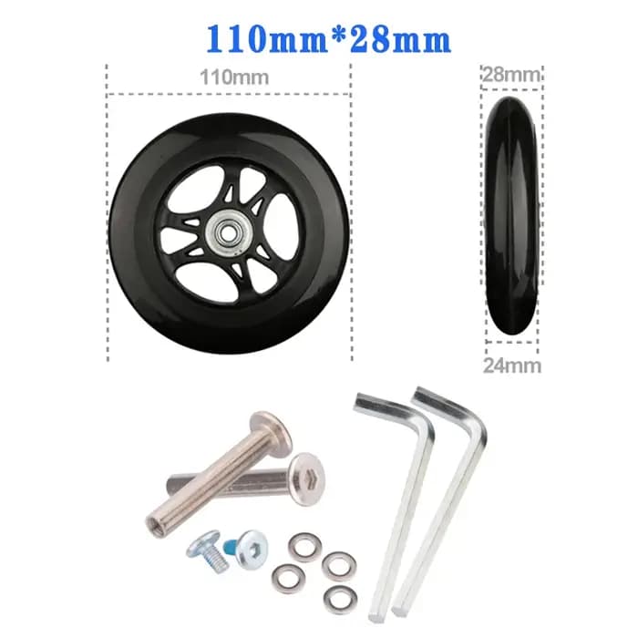 Roues de remplacement à vis pour valise de voyage