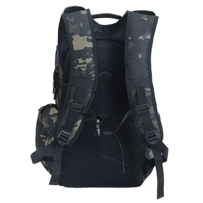 Sac à dos de randonnée et de camping extérieur 45L grande capacité, sac à dos tactique camouflage pl