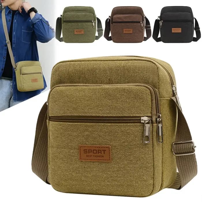 Hommes mode toile petit sac décontracté