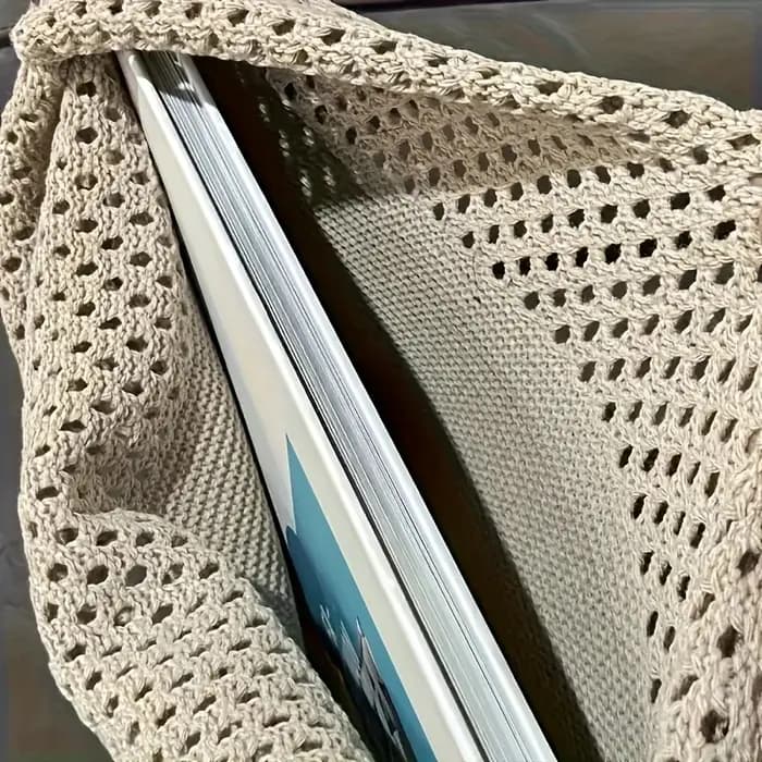 Sac fourre-tout en tricot bohème pour femmes