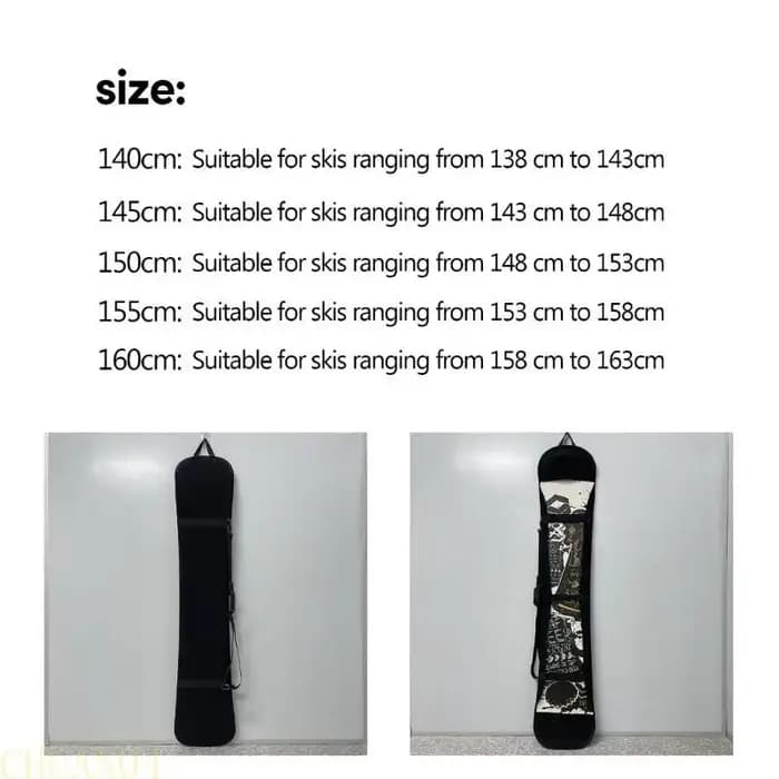 A1A2 transport Ski pratique 140/145/150/155/160cm Snowboard Ski avec bandoulière pour activités plein