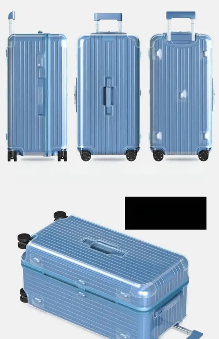 Housse transparente pour valise Rimowa Clear Protective Cover Essential Trunk Plus 33 pouces, housse de protection pour bagages Rimowa