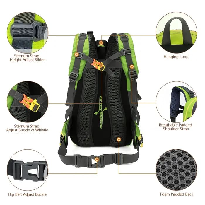 Sac à dos de voyage résistant à l'eau 40L