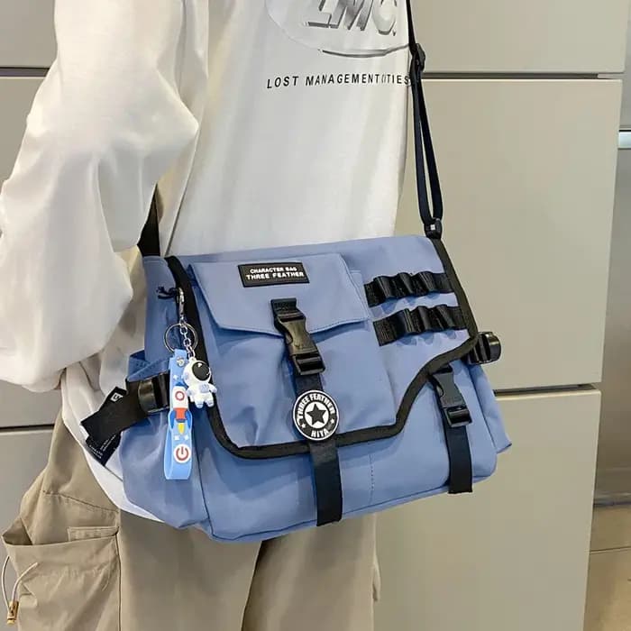 Sacs à bandoulière en toile pour femmes 2023 Nylon hommes postier étudiant sac