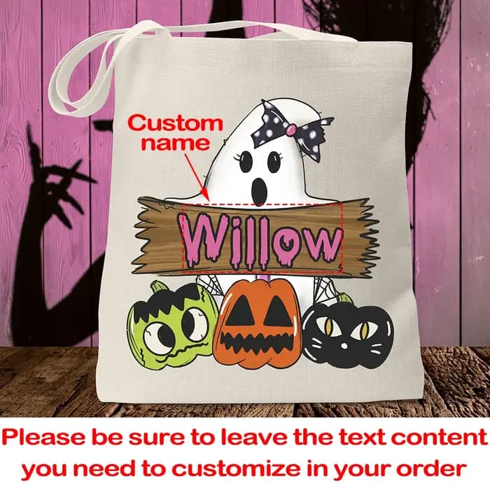 Sac fourre-tout personnalisé pour Halloween