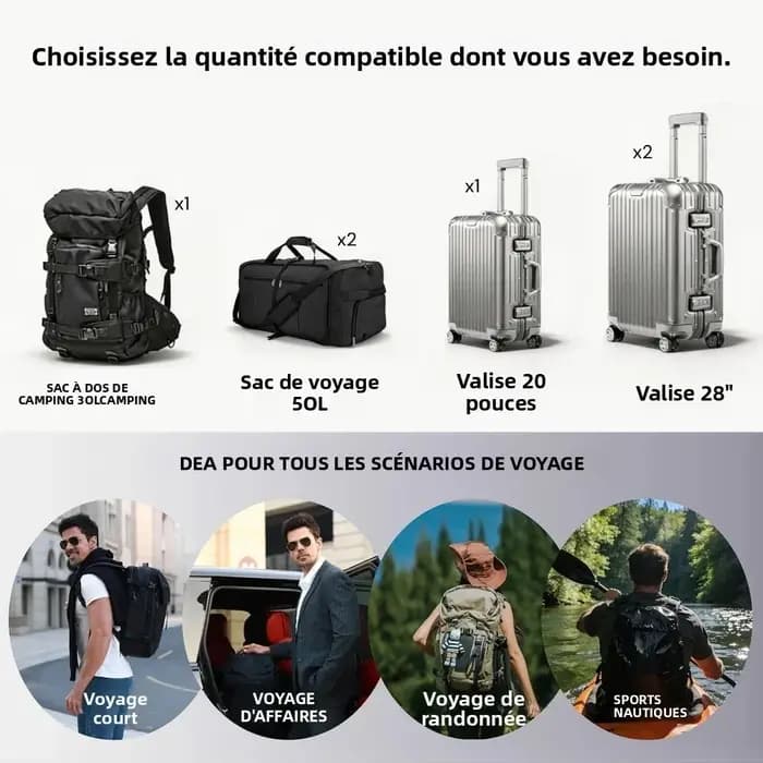 Sacs de compression sous vide épaissis pour vêtements