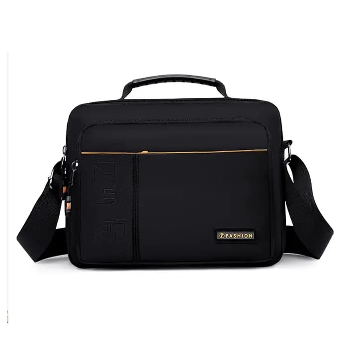 Sac messager imperméable de grande capacité pour homme – Sac bandoulière en nylon durable avec plusi