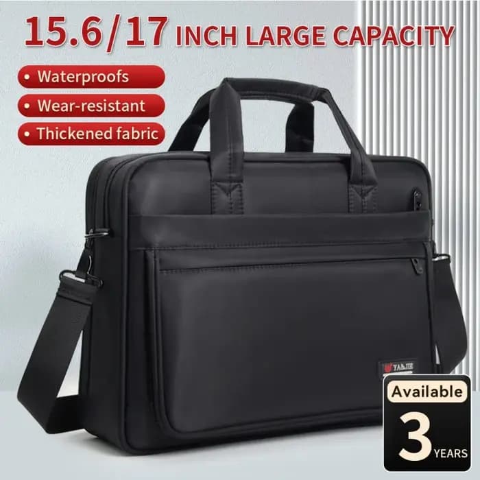 Grand sac fourre-tout en toile pour ordinateur portable pour homme