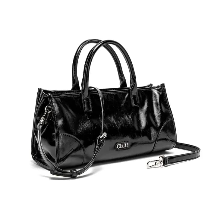 CHCH sac à bandoulière pour femme nouveau sac bâton motif marbre noir bandoulière détachable