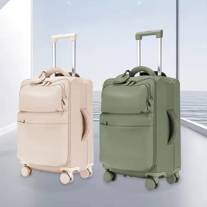 Valise ultra-légère de 20/24/28 pouces, grande capacité, en tissu Oxford imperméable, valise à roulettes, bagage cabine avec serrure à code pour voyage.