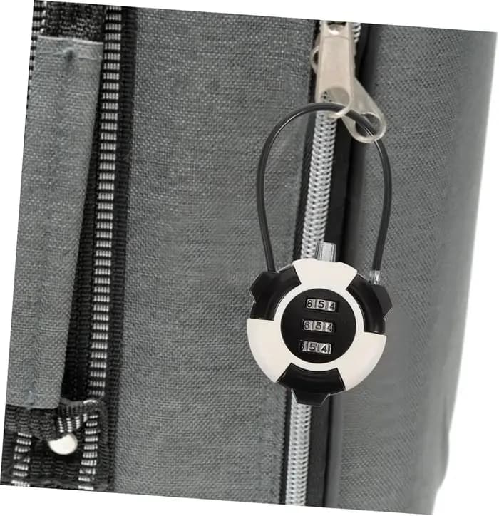 Serrures de bagages approuvées – Serrure à câble à combinaison à 3 chiffres avec indicateur