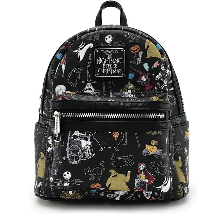 Sac à bandoulière à double sangle pour femme, motif Jack Skellington sans tête, inspiré du film Nigh