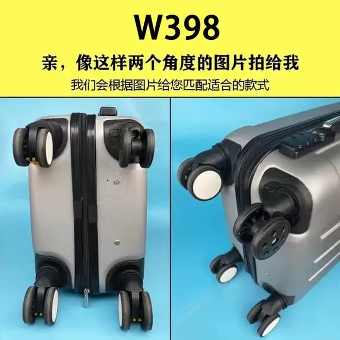 W398 valise de chariot à bagages de voyage A165 code d'entretien de rouleau de roue universel
