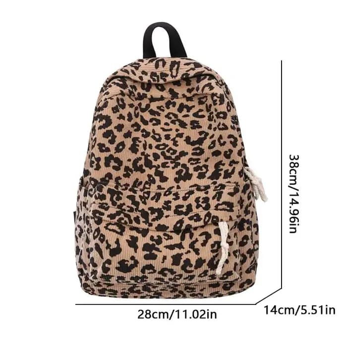 Sacs à dos de voyage imprimés léopard pour femmes