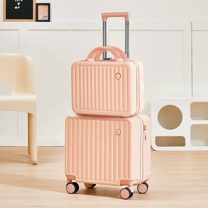 【Acheter 18 pouces prendre 1 14 pouces】COD valise légère bagage à main sac de voyage 360 °