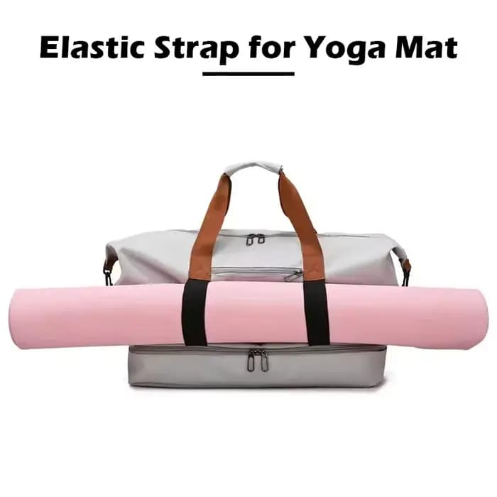 Nouveau Grand Sac de Voyage Unisexe Grande Capacité Bagage à Main Séparation Sec-Humide Sac de Sport et Fitness pour Courts Séjours