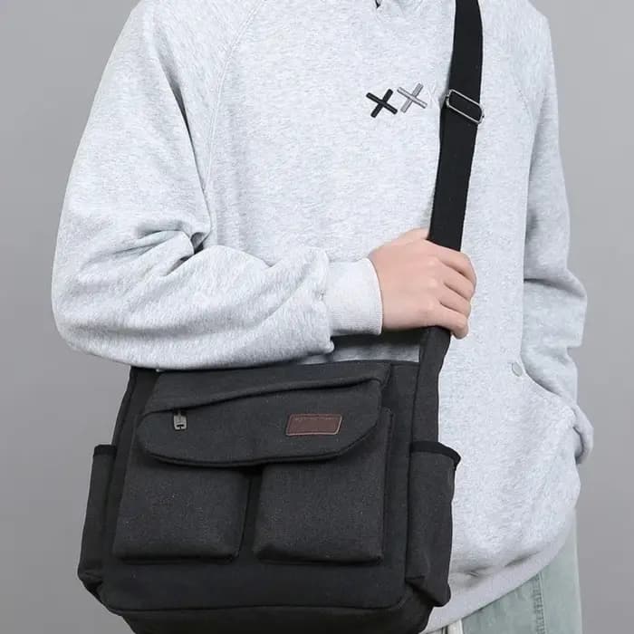 Sac à bandoulière en toile pour hommes