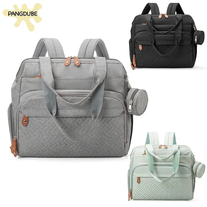 PANGDUBE grande taille maman papa sac à dos bébé sacs à couches avec sucette sac