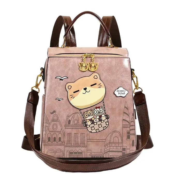 Nouveau sac à dos en cuir souple pour femmes sac à dos d'étudiant sac à bandoulière multifonctionnel de haute qualité