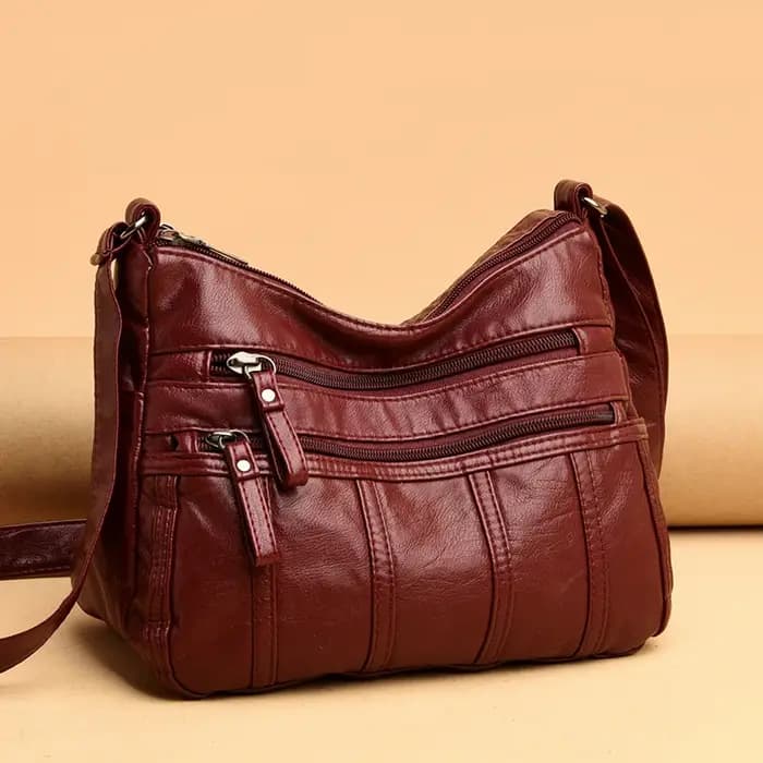 Sac bandoulière noir, sac de voyage avec bretelles réglables et compartiment zippé