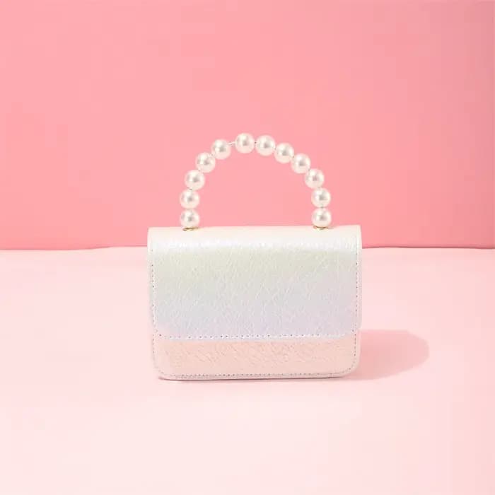 Sac à main avec chaîne de perles pour femmes
