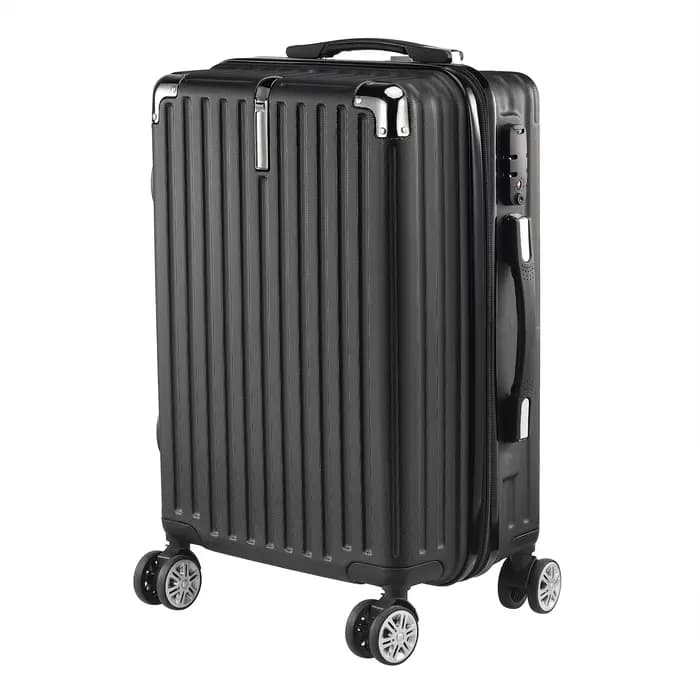 Anajqaqia Ensemble de valises de voyage 3 pièces avec roulettes et serrure
