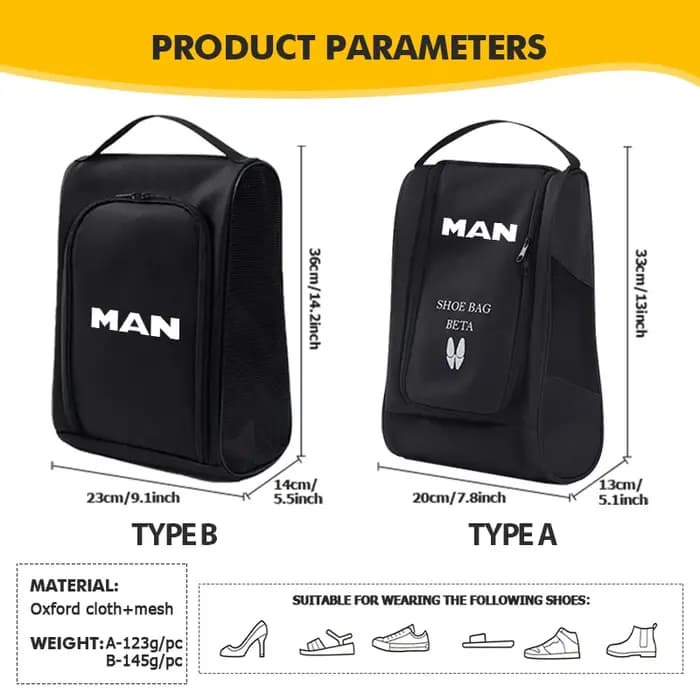 Sac à chaussures pour homme, sacs de transport pour chaussures, organisateur de chaussures, accessoires de rangement TGX TGM TGA TGS TGE