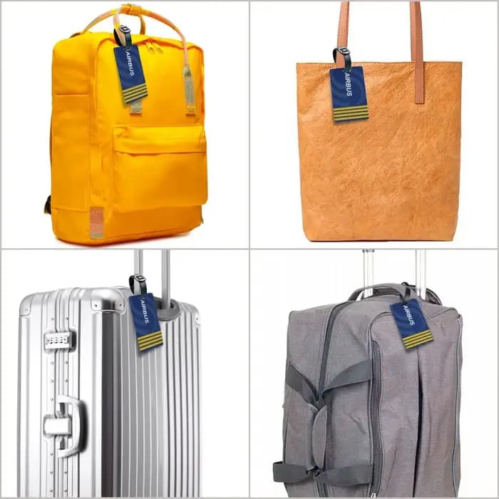 Étiquette de bagage personnalisée Airbus Fighter Pilot