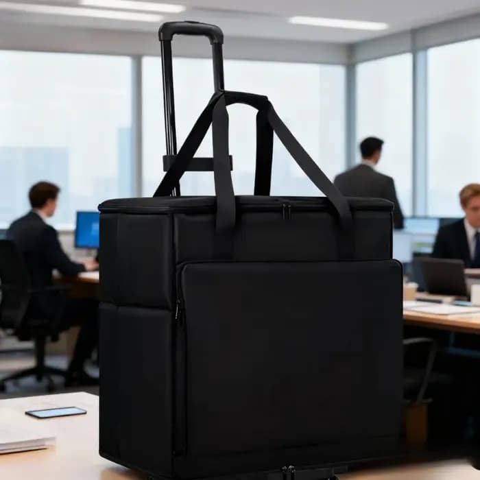  Mallette de Transport d'ordinateur robuste tour moniteur PC chariot mobile Portable voyage d'affaires sacs PC sac de rangement d'écran étanche