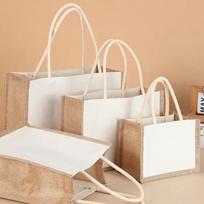Sac de courses fourre-tout en toile de Jute pour femmes, sac d'épicerie Vintage réutilisable, sac cadeau d'anniversaire de mariage, sacs faits à la main pour dames