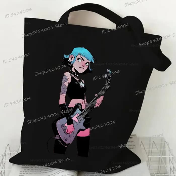 Groupe de musique Gorillazs femmes hommes sac à main Punk Rock 90s toile adolescent sac à bandoulière gothique Hip Hop Anime Gorillaz femme sac à provisions