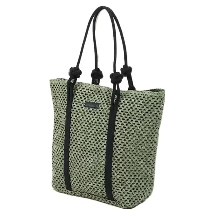 Sacs en paille tressés faits à la main, grande capacité, fermeture éclair, sacs de plage, sacs à mai