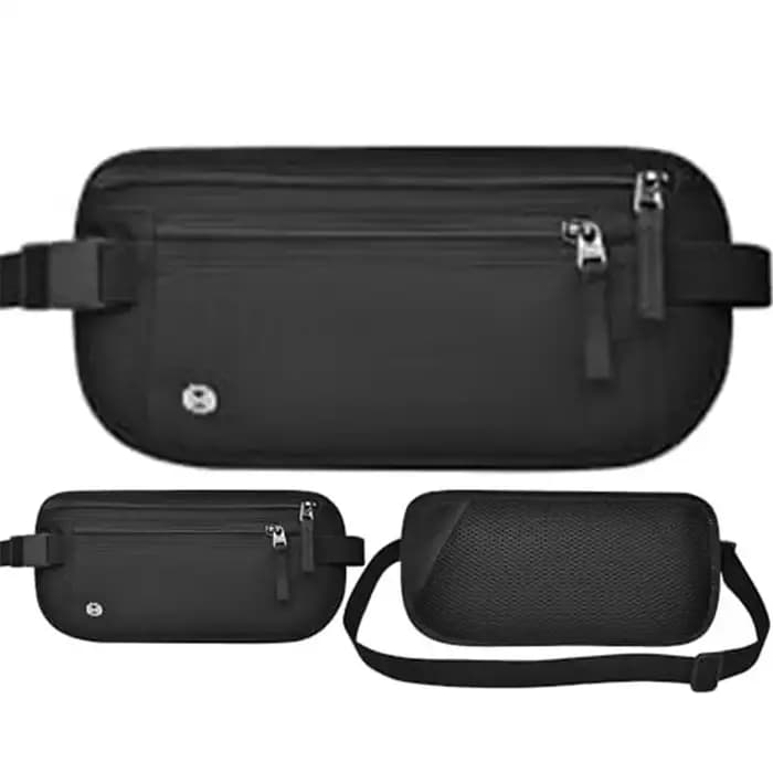 RFID bloquant étanche Sport voyage téléphone argent ceinture sac Fanny Packs hommes femmes caché portefeuille porte-passeport sac grande capacité