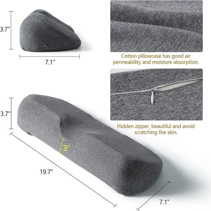 Oreiller cervical, oreiller de contour en mousse à mémoire de forme