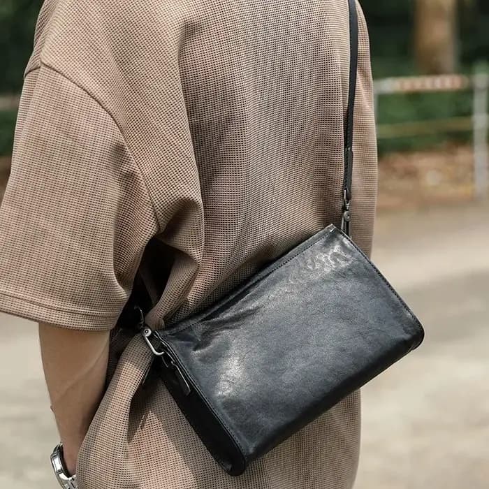 SENOFAN 2025 sac à bandoulière hommes déplacements véritable peau de vache bandoulière sacs de messa