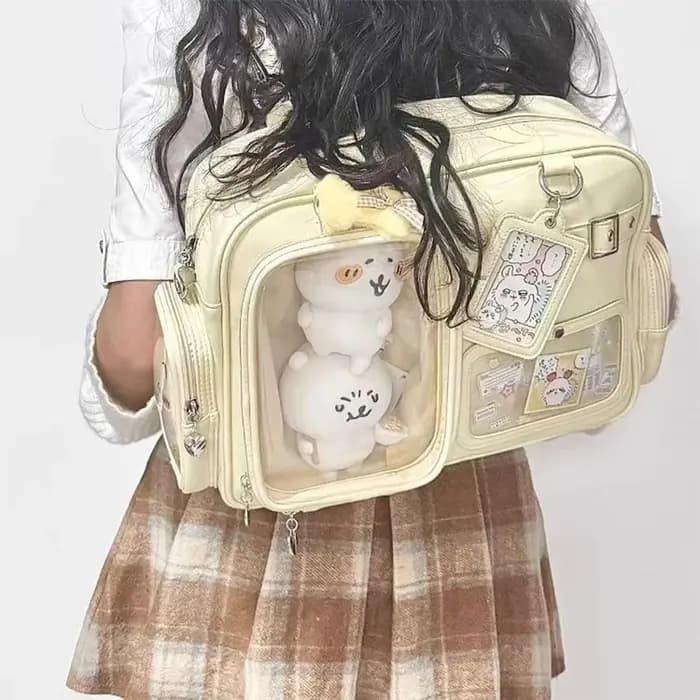 Sac fourre-tout transparent multi-poches