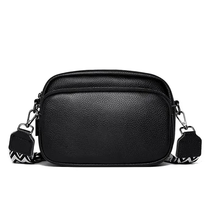 Sac bandoulière élégant en cuir véritable pour femme