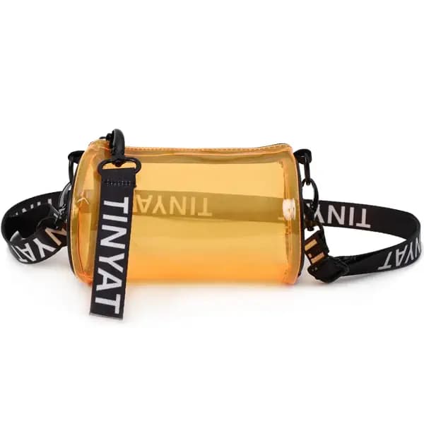 Sac bandoulière transparent TINYAT approuvé pour les stades, pour femmes et hommes, sac messager éta