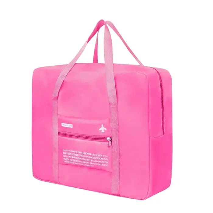 Sac de rangement en nylon portable étanche pour voyage, organisateur de bagages à main, grande capac