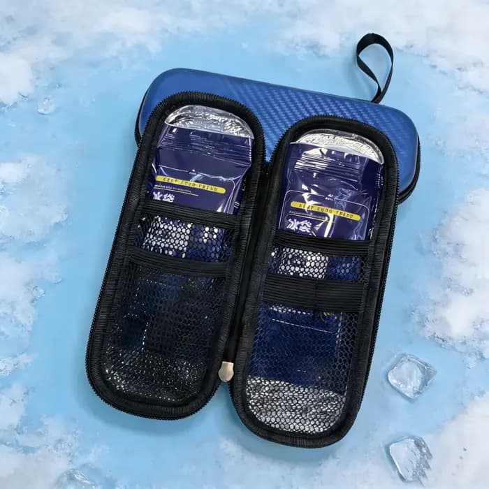 Sac de refroidissement à insuline Portable avec 4 sacs de glace