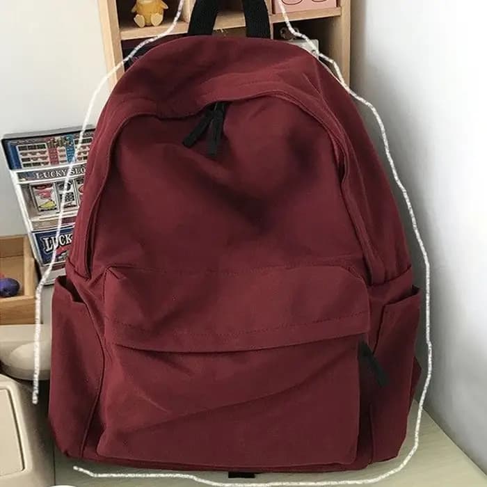 Sac à dos en toile à la mode de grande capacité