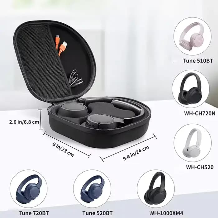 Étui de transport rigide pour écouteurs Sony WH1000XM5, sac de rangement Portable, étui de protection de voyage anti-rayures pour écouteurs WH-1000XM5