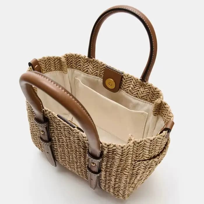 Nouveau Sac à Main Tressé en Herbe pour l'Été 2026 – Mini Sac Bandoulière Polyvalent Tendance pour le Shopping