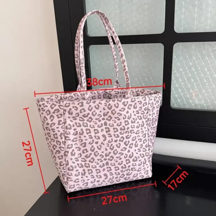 Vintage léopard toile épaule Shopper sac pour femmes 2025 grande femme sac fourre-tout créateur de m