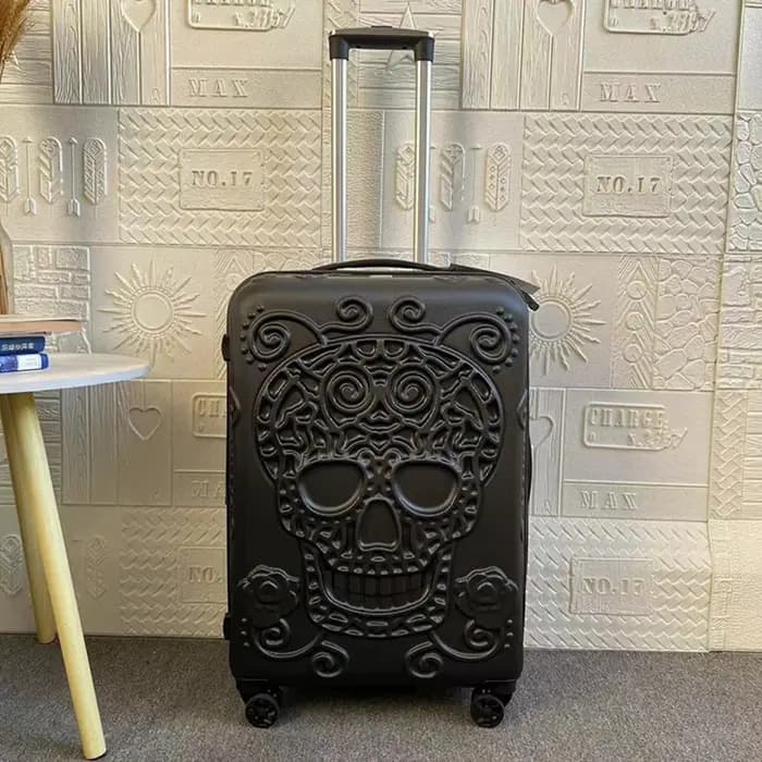 Valise de voyage avec éléments pop de personnalité