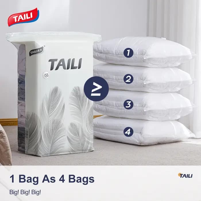 Sacs de rangement sous vide TAILI de grande taille pour matelas et couvertures