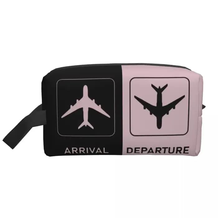 Trousse de toilette de voyage personnalisée pour les arrivées et les départs d'avion