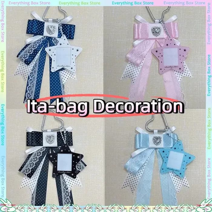 Accessoires à nœuds à pois pour la décoration de sacs bandoulière Itabag (thème Star Chasing & Anime)