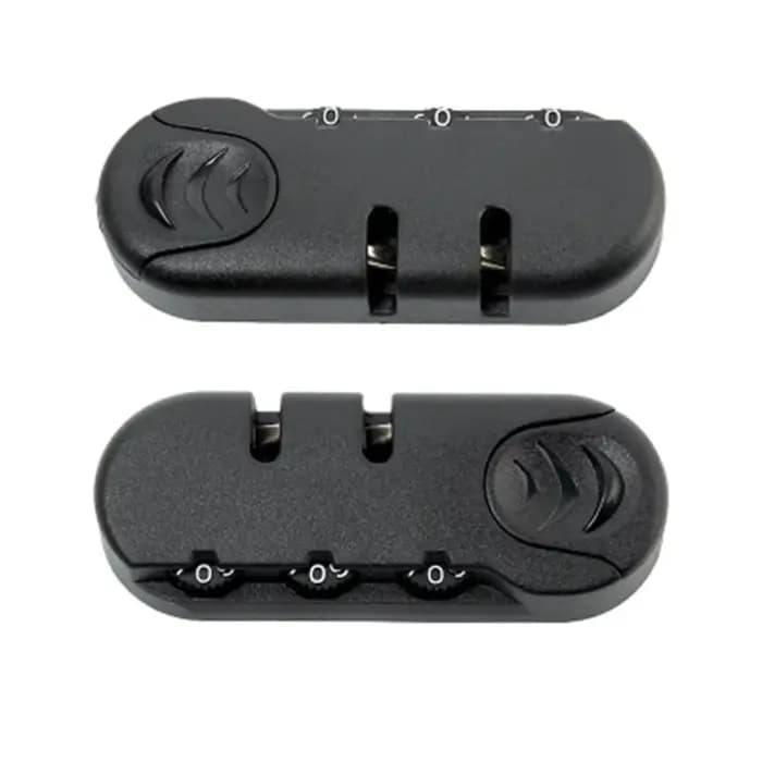 Cadenas noir à 3 chiffres pour bagages de voyage